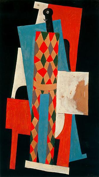 Pablo Picasso Oil Paintings Harlequin Synthetic Cubism